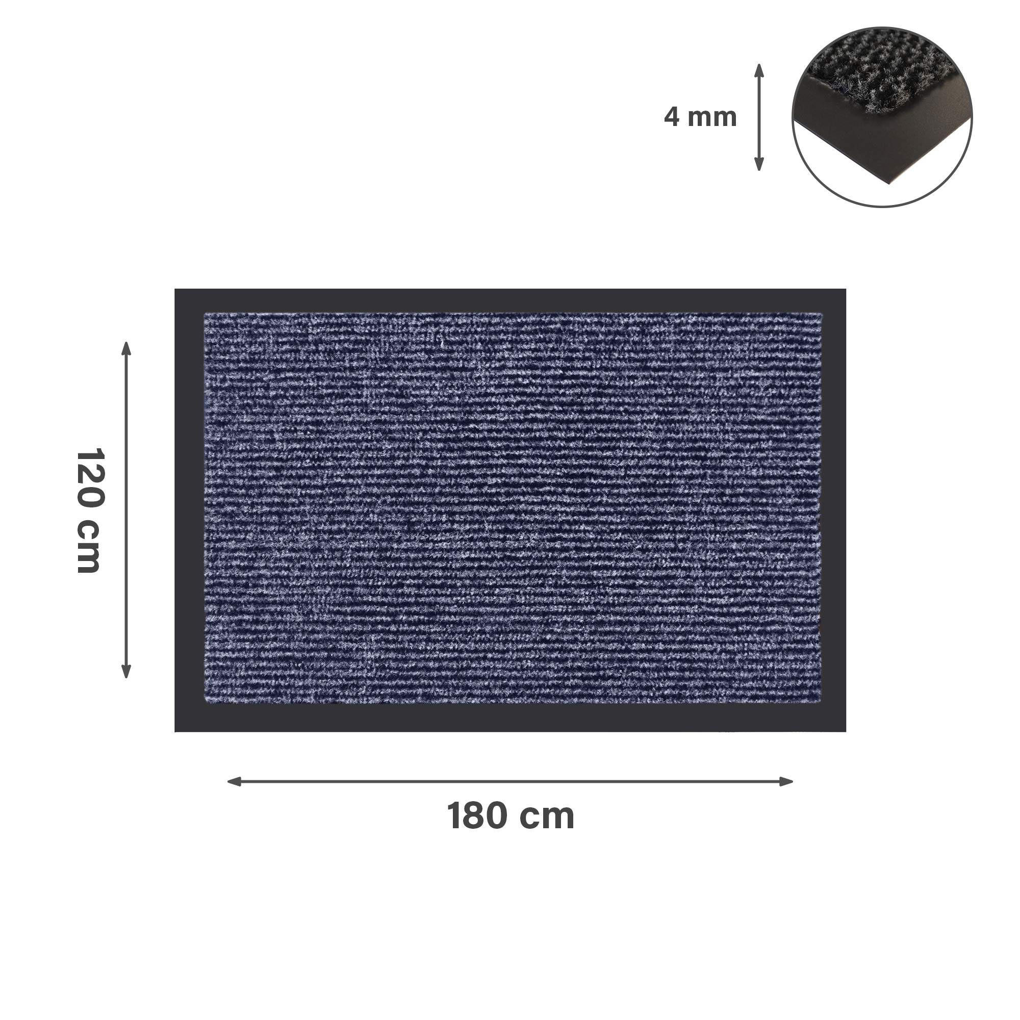 FUSSMATTE SIENA - Dunkelblau, Textil (120/180cm) - Lieblings Ding