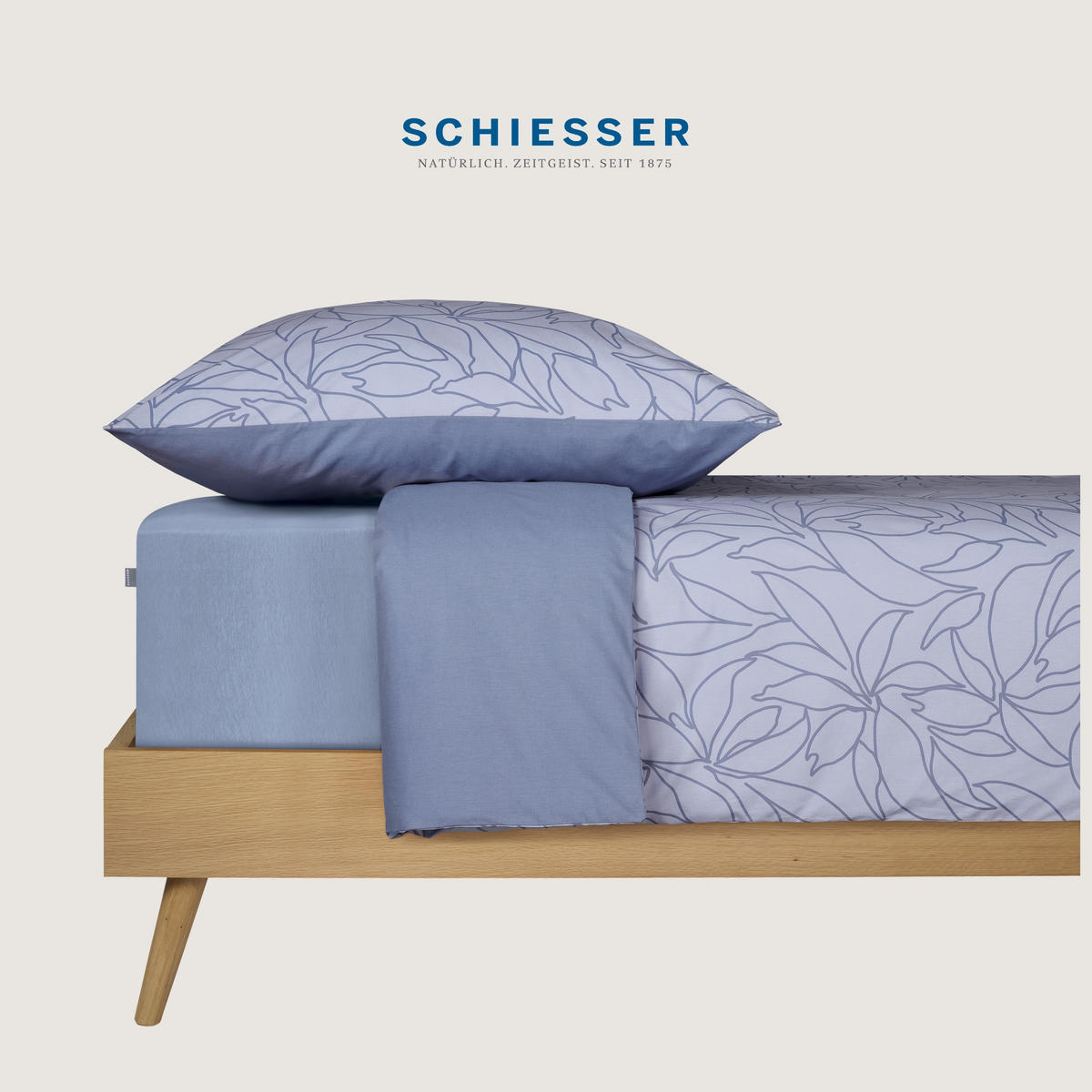 SPANNBETTLAKEN Elli - 97/3 - 100 x 200 cm - Lavendel - Violett, Textil (100/200cm) - SCHIESSER