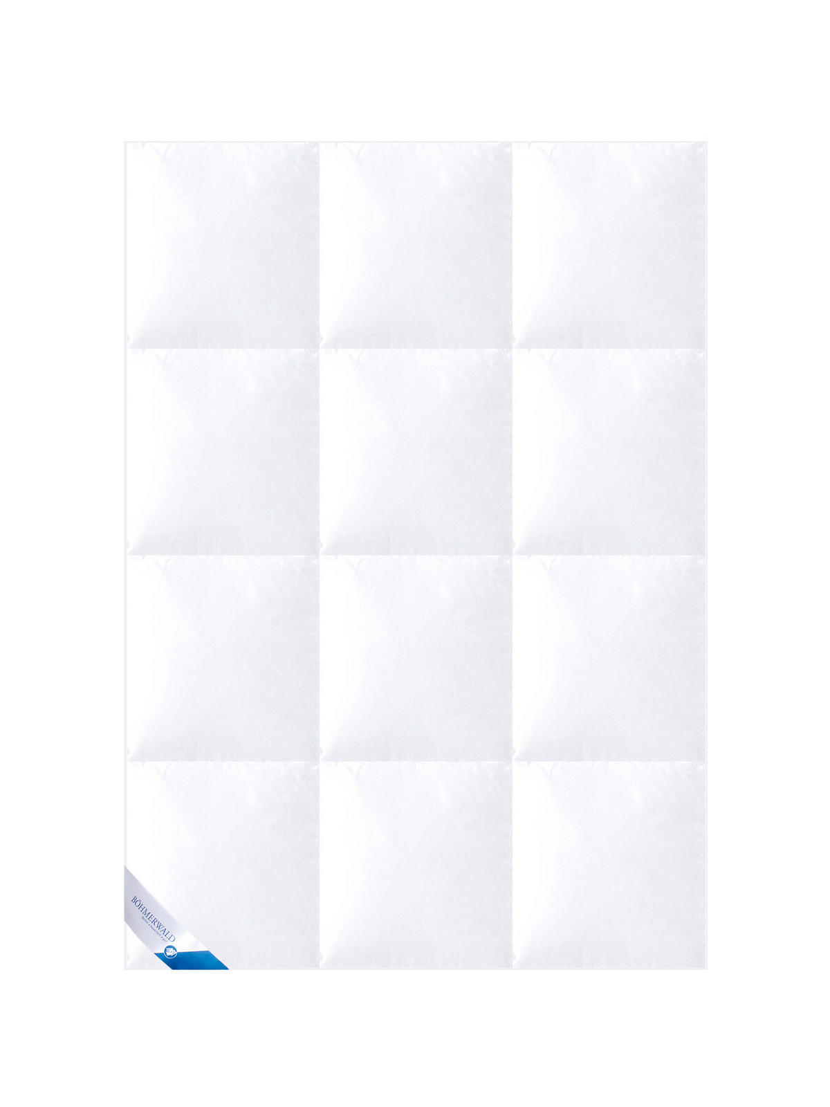 WINTERBETTDECKE ELEGANCE - 100% GÄNSEDAUNEN extra warm - Weiß, Naturmaterialien/Textil (155/220cm) - Böhmerwald