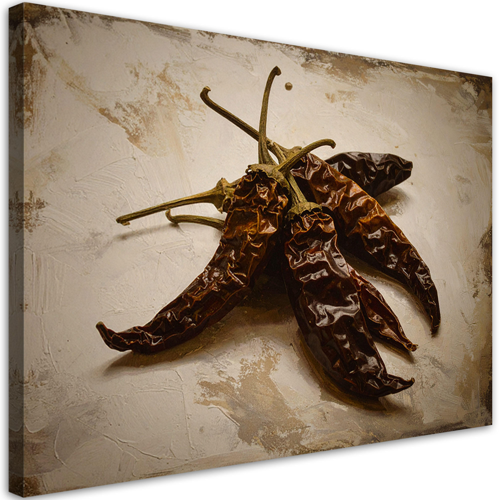 Feeby Leinwandbild Beige 90x60 cm