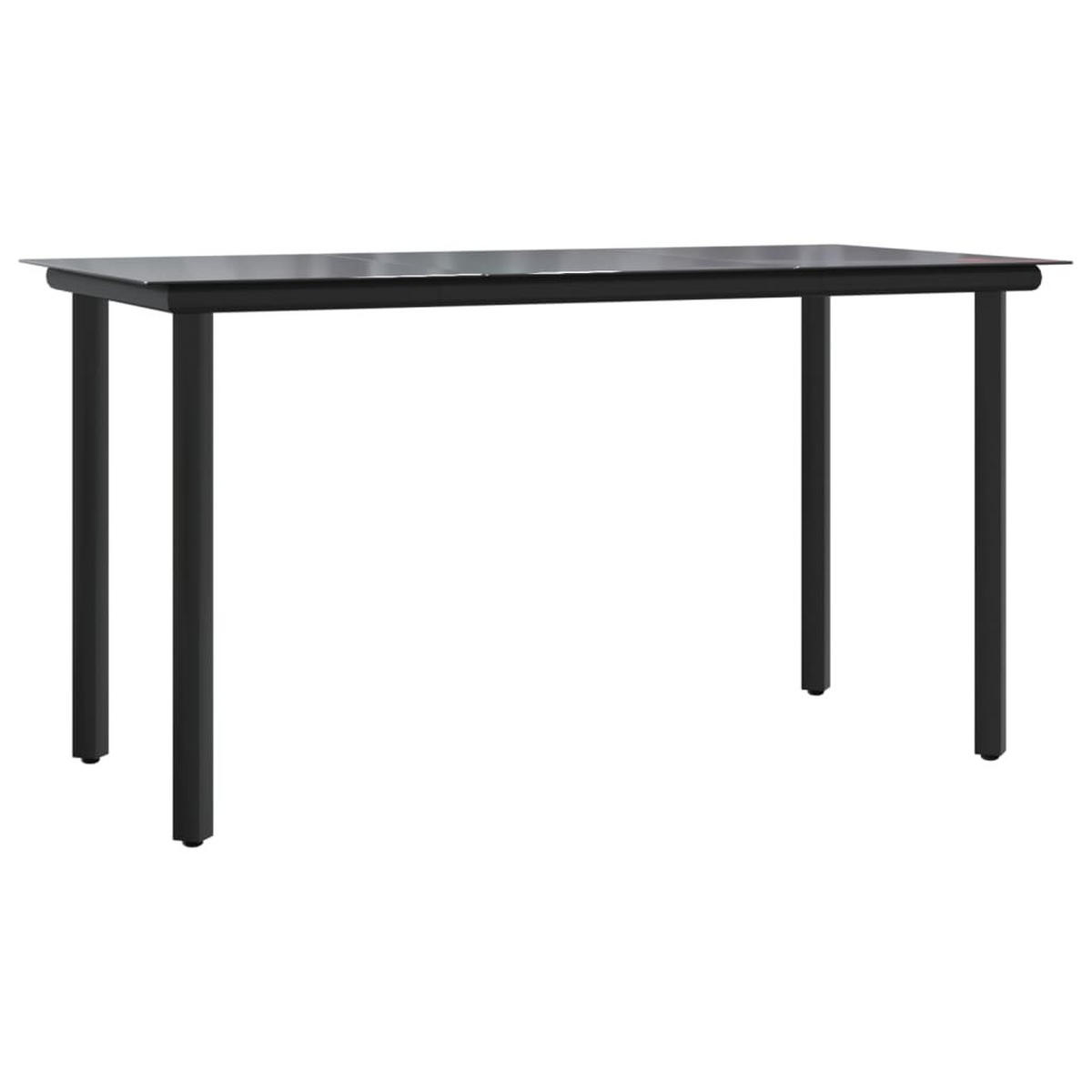 GARTEN-ESSGRUPPE 5-TLG. Mit Kissen Schwarz Poly Rattan - Creme/Schwarz, Kunststoff - vidaXL