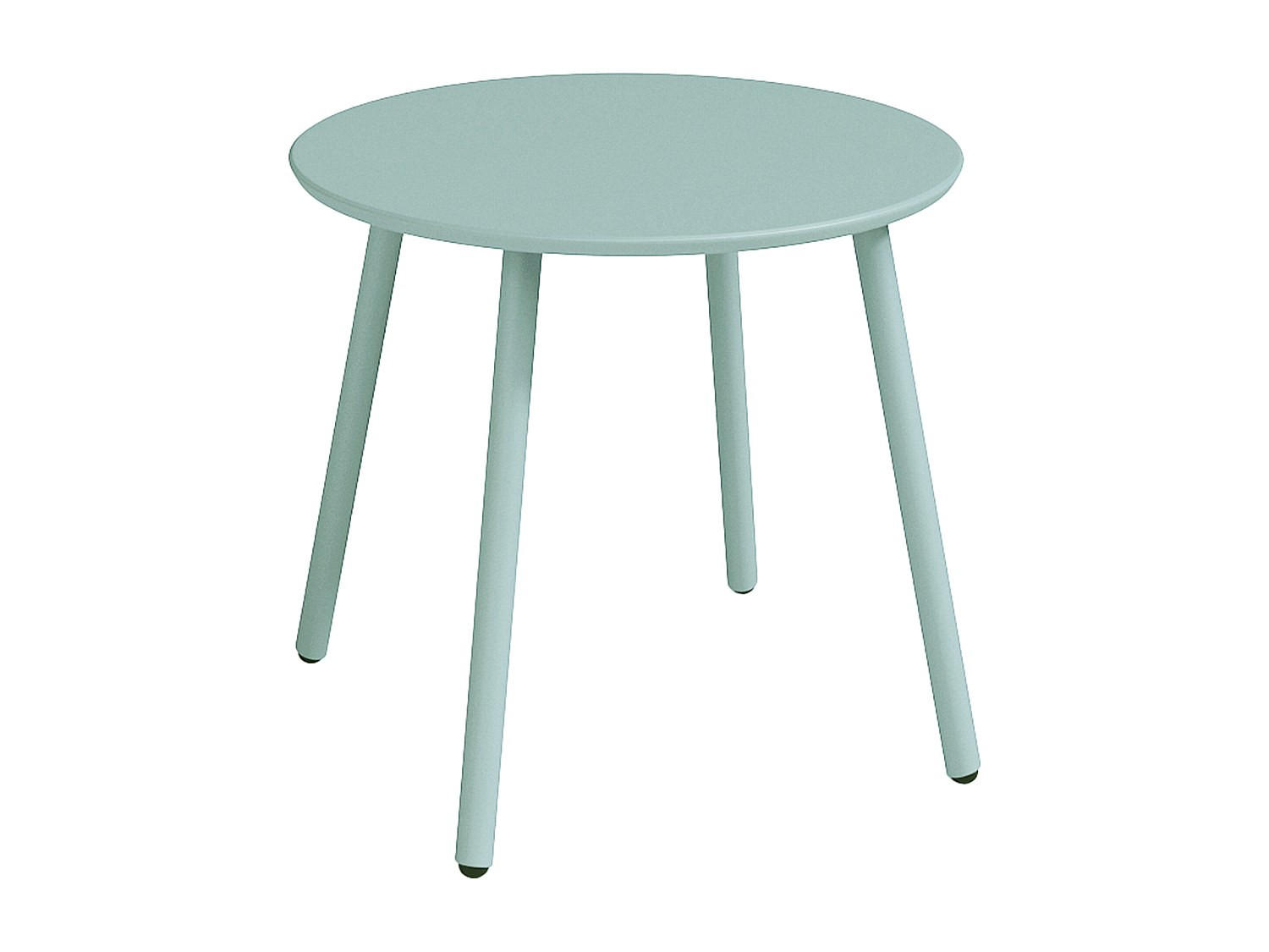 GARTENBEISTELLTISCH - 1 -Sitzer - Stahl - mandelgrün - MIRMANDE - Grün, Metall (50/50/44.5cm) - Vente-Unique