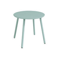 GARTENBEISTELLTISCH - 1 -Sitzer - Stahl - mandelgrün - MIRMANDE - Grün, Metall (50/50/44.5cm) - Vente-Unique