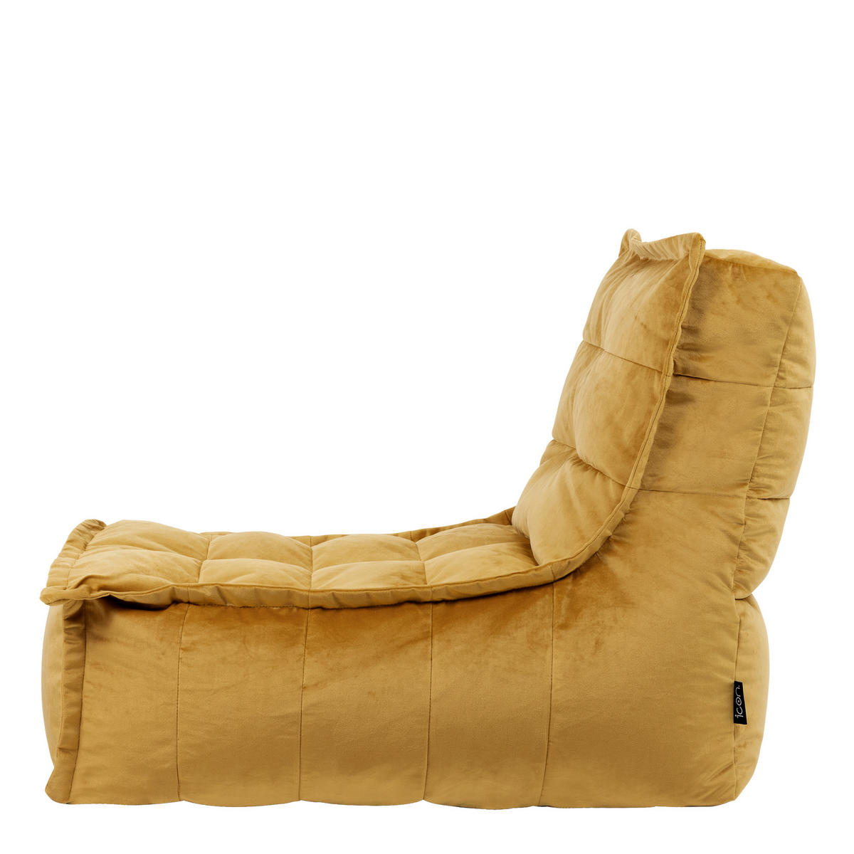 SITZSACK Lounger Skandi, Samt - Gelb, Kunststoff (79/68/90cm) - icon