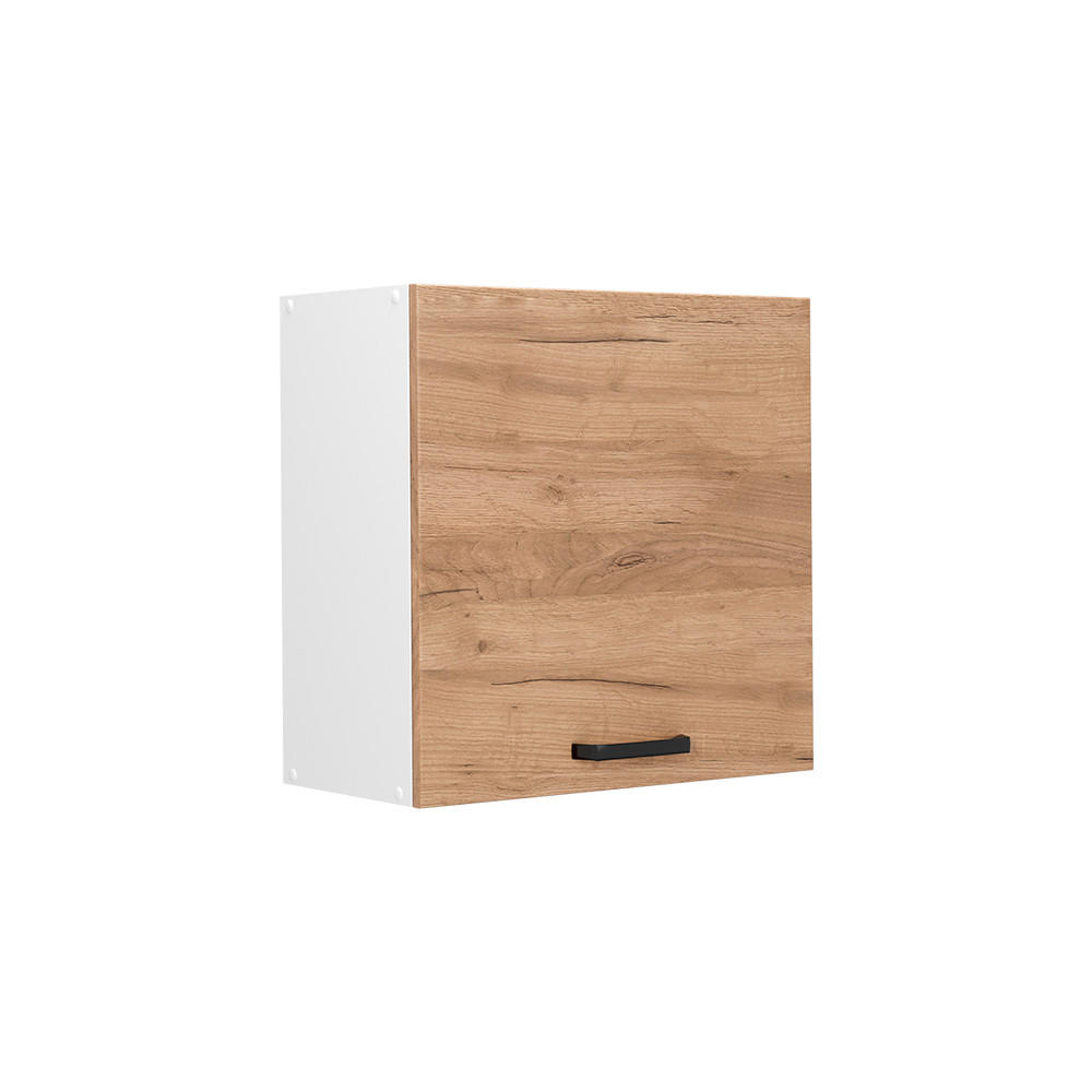 HÄNGESCHRANK R-Line, Goldkraft Eiche, 60 cm mit 1 Tür - Honigeiche/Weiß, Holzwerkstoff (60/60/31cm) - Vicco
