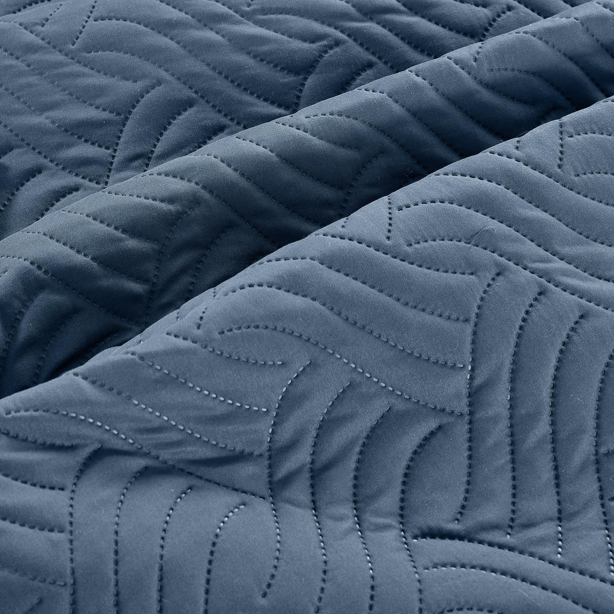TAGESDECKE Wende-Design blau 170/210 cm Duo-Color - Blau, Textil (170/210cm) - wometo