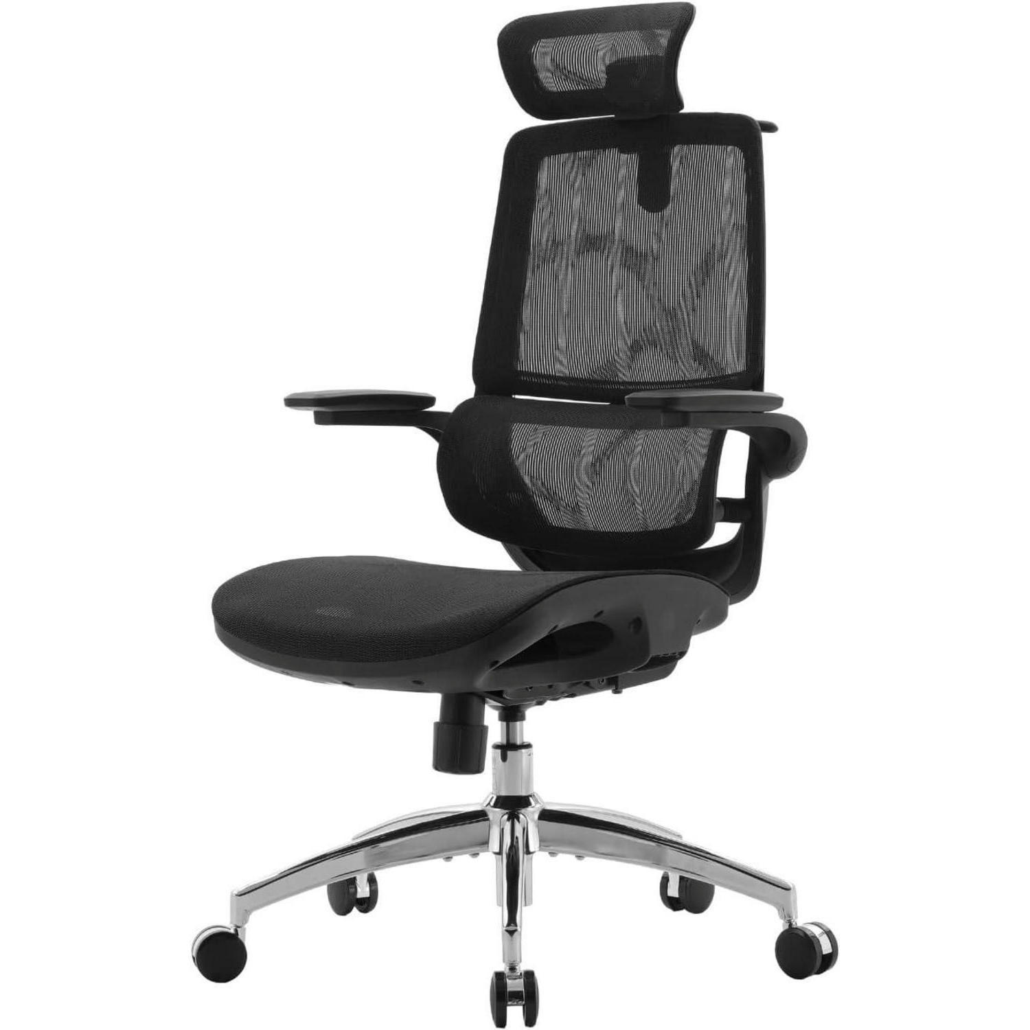BÜROSTUHL M59AS Mesh Schwarz - Schwarz, Textil (64/113.5/70.5cm)