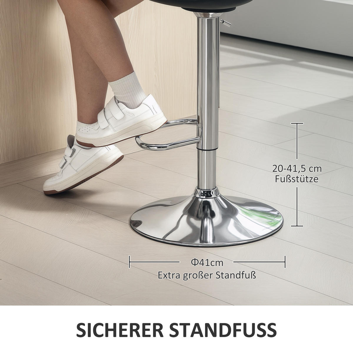 BARHOCKER 2er Set, Gepolstert Barstuhl mit Stahlgestell, Lehne für Küche Schwarz - Schwarz, Leder (38/104/42cm) - HOMCOM