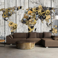 VLIESTAPETE Gelb 350/245 cm - Gelb/Grau, Textil (350/1cm) - KUNSTLOFT