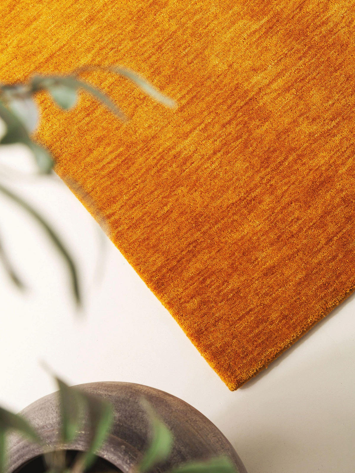 WOLLTEPPICH-LÄUFER Jamal Gelb 80x300 cm - Gelb, Textil (80/300cm) - benuta Nest