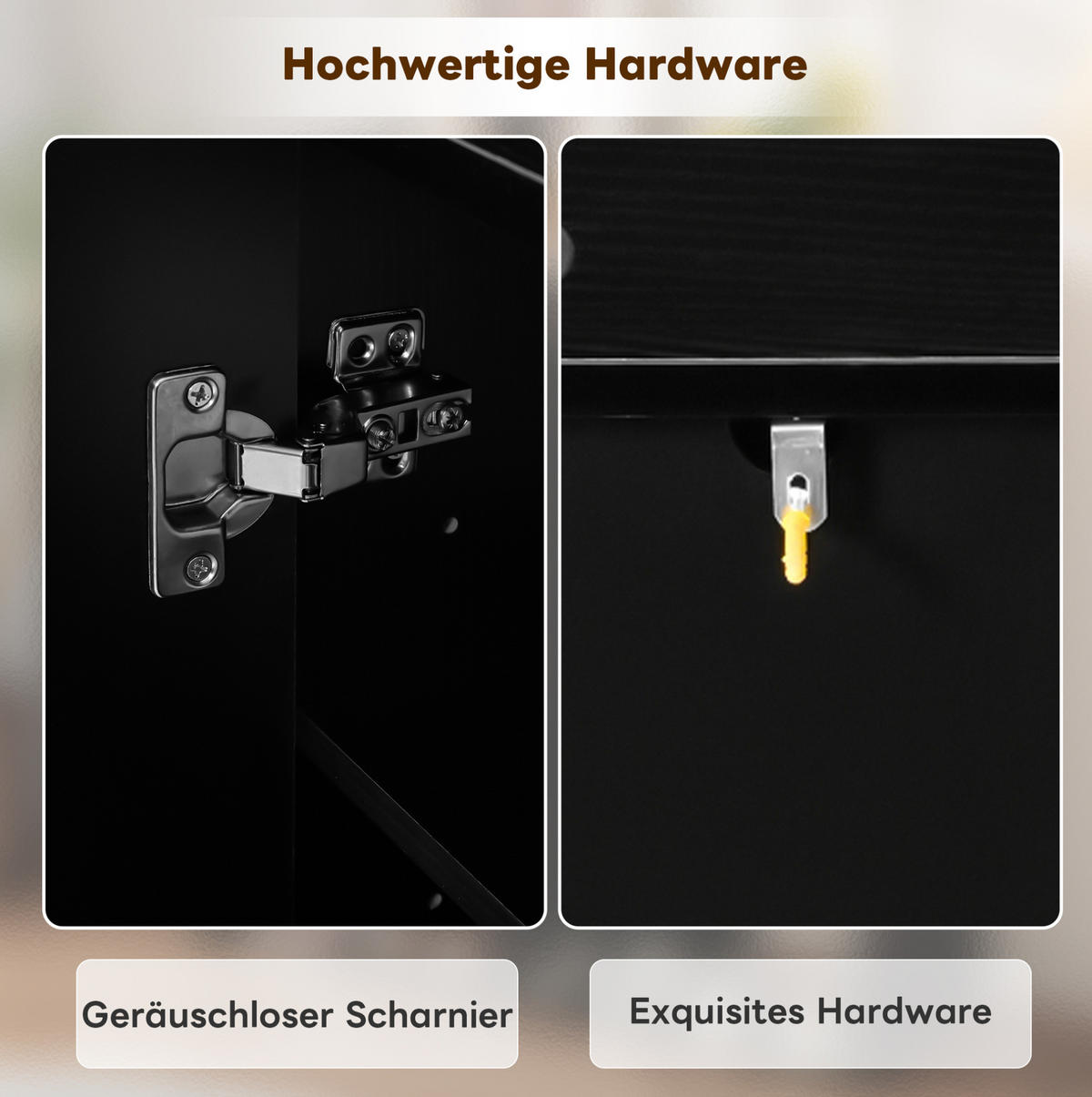SCHUHSCHRANK 110/35,5/110 cm in Schwarz mit Spiegel und verstellbaren Einlegeböden - Schwarz, Holzwerkstoff (110/110/35.5cm) - Flora Grace