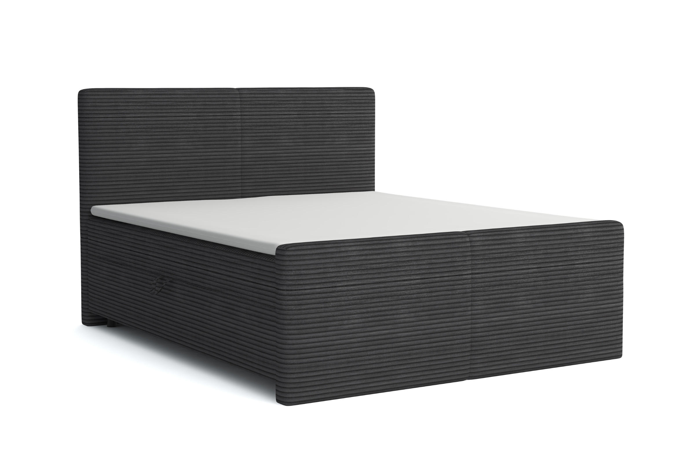 Deine Möbel 24 Boxbett Anthrazit 200x200 cm