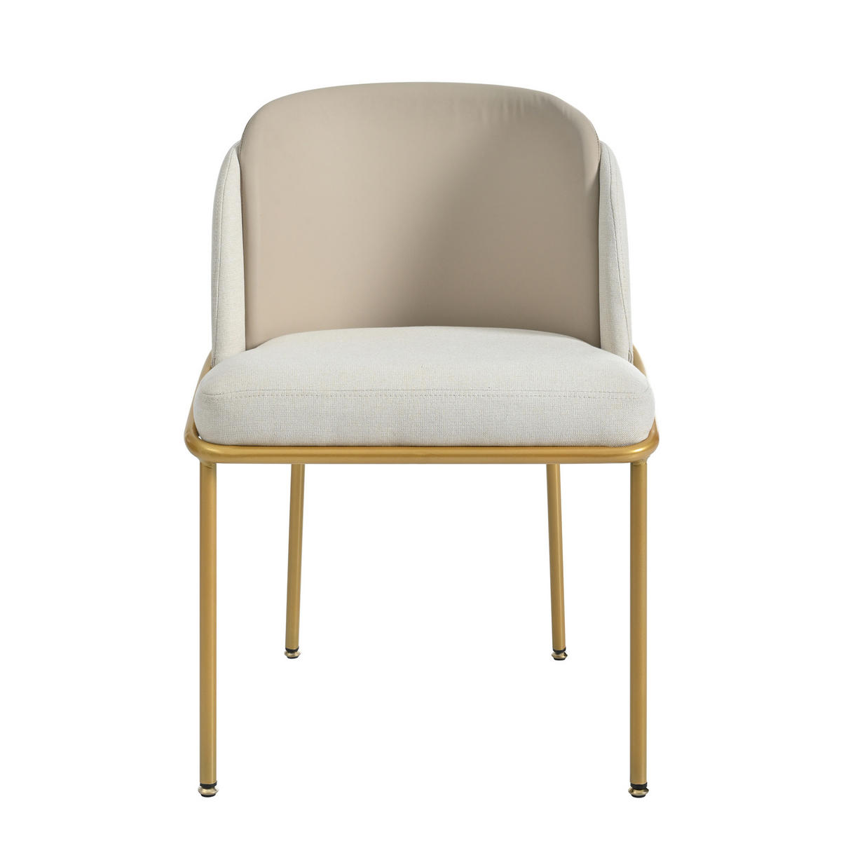 ESSZIMMERSTUHL mit verstellbaren Fußpolstern 44,5 x 50,8 cm Beige - Beige, Metall (55/85/55.1cm) - Meubliv
