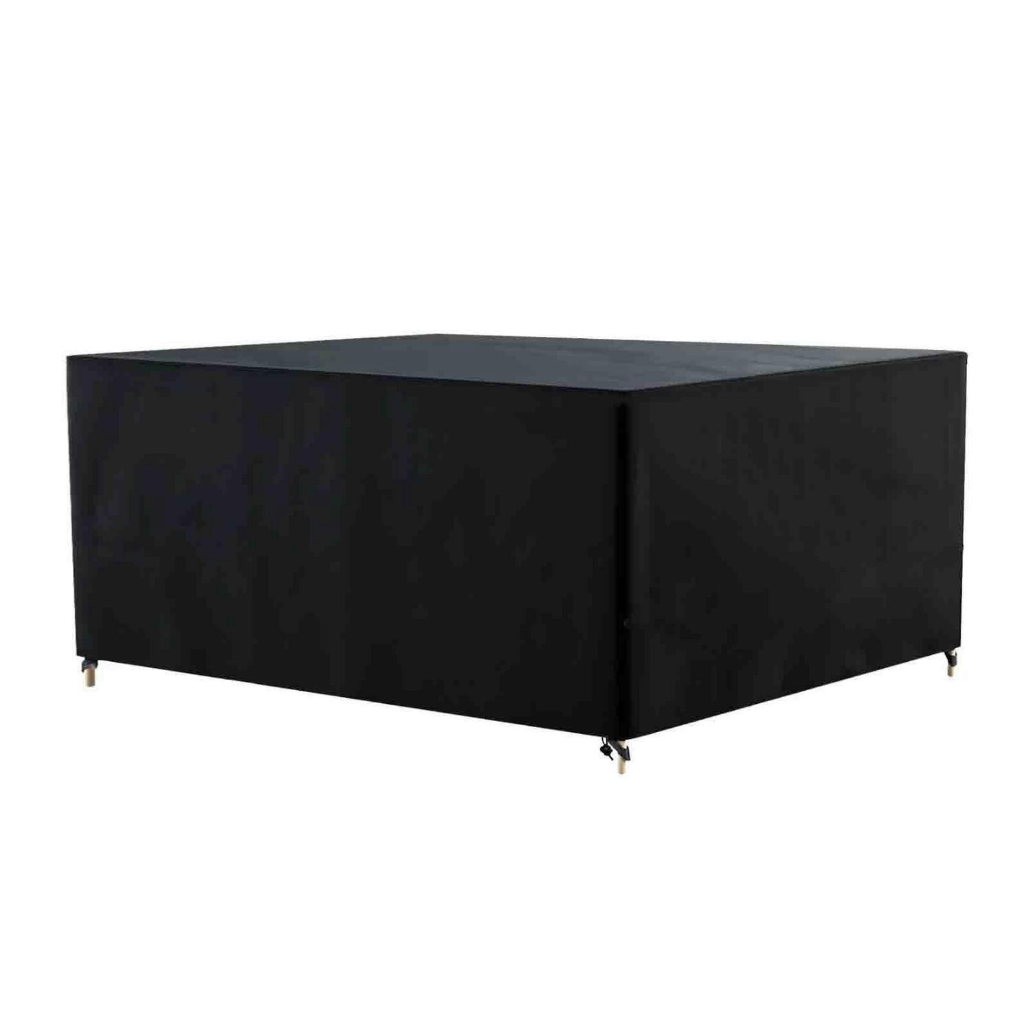 ABDECKHAUBE für Gartenmöbel Schwarz 250 x 210 x 71 cm - Schwarz, Kunststoff (210/71/250cm)