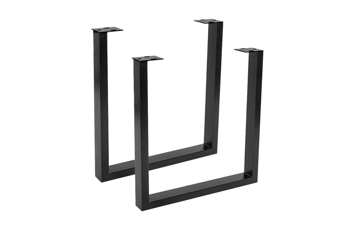 ESSTISCH MORITZ - Beige/Schwarz, Holz/Metall (100/200/77cm) - SAM