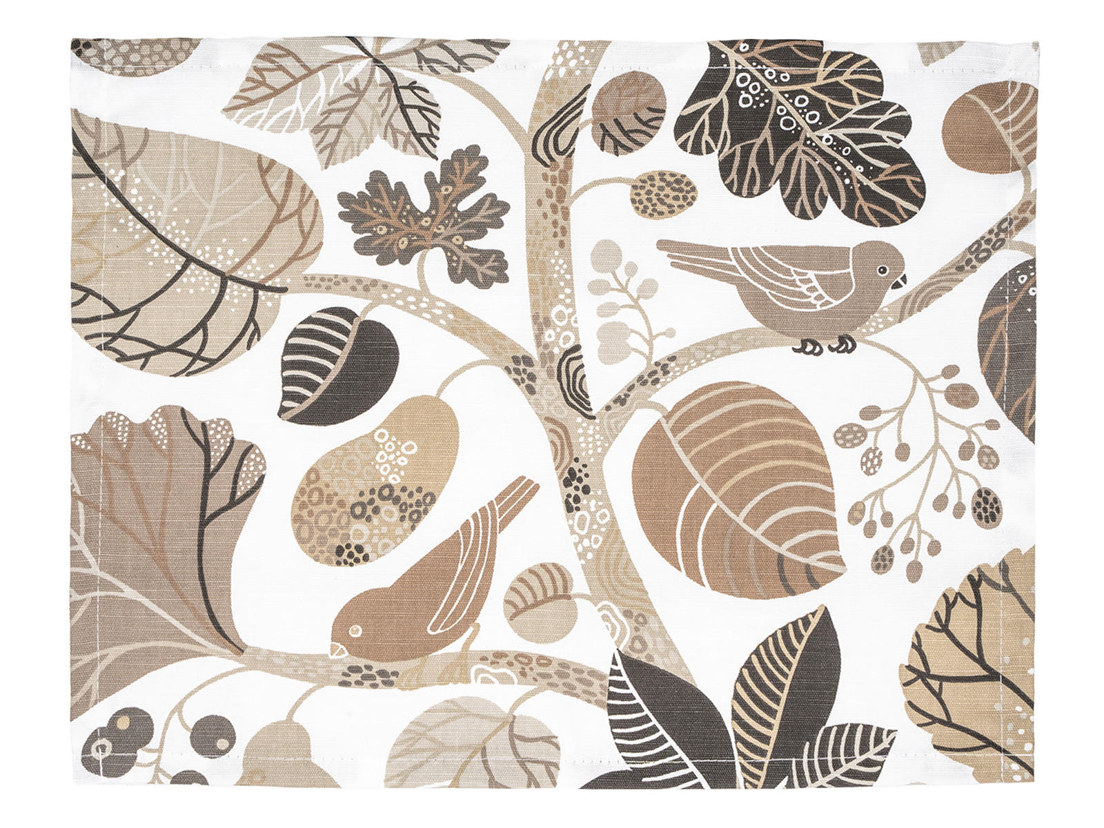 PLATZSET Zauberwald elfenbein-taupe Baumwolle 45/35 cm - Taupe/Ecru, Textil (35/45cm) - beties Heimtextil