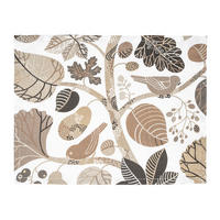PLATZSET Zauberwald elfenbein-taupe Baumwolle 45/35 cm - Taupe/Ecru, Textil (35/45cm) - beties Heimtextil