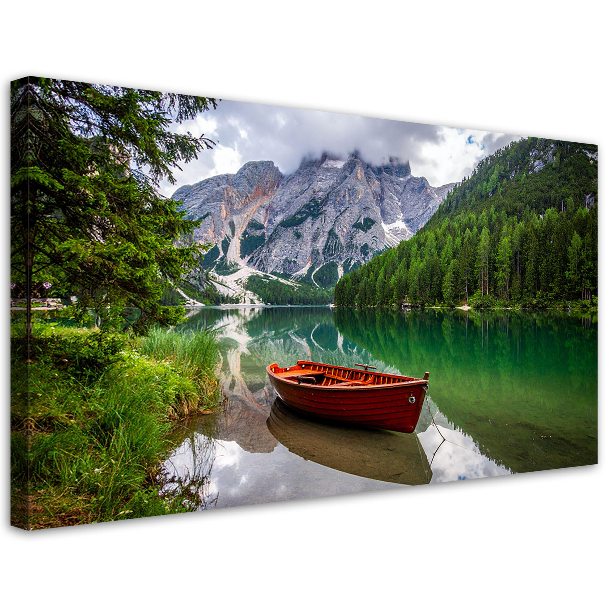 LEINWANDBILD Landschaften 100x50cm - Grün, Textil (100/50cm) - Feeby