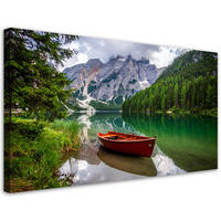 LEINWANDBILD Landschaften 100x50cm - Grün, Textil (100/50cm) - Feeby