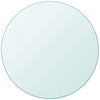 TISCHPLATTE Aus Gehärtetem Glas Rund 400 Mm - Transparent, Glas (40/40/0.8cm) - vidaXL
