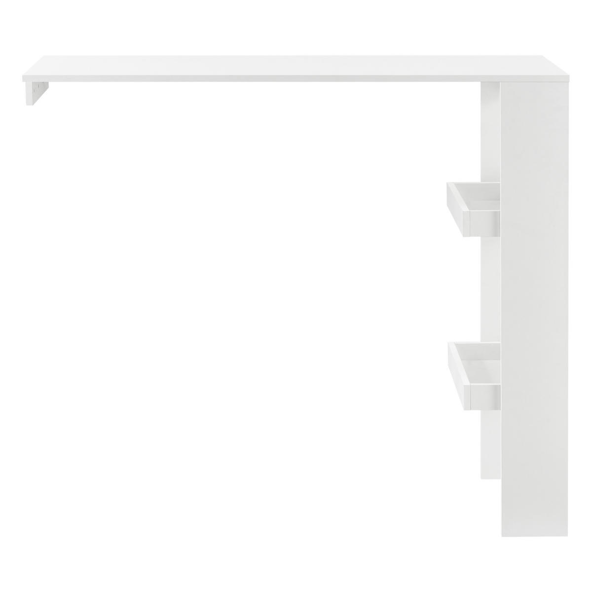 BARTISCH Bromölla - Weiß, Holzwerkstoff (45/120/106cm) - [en.casa]