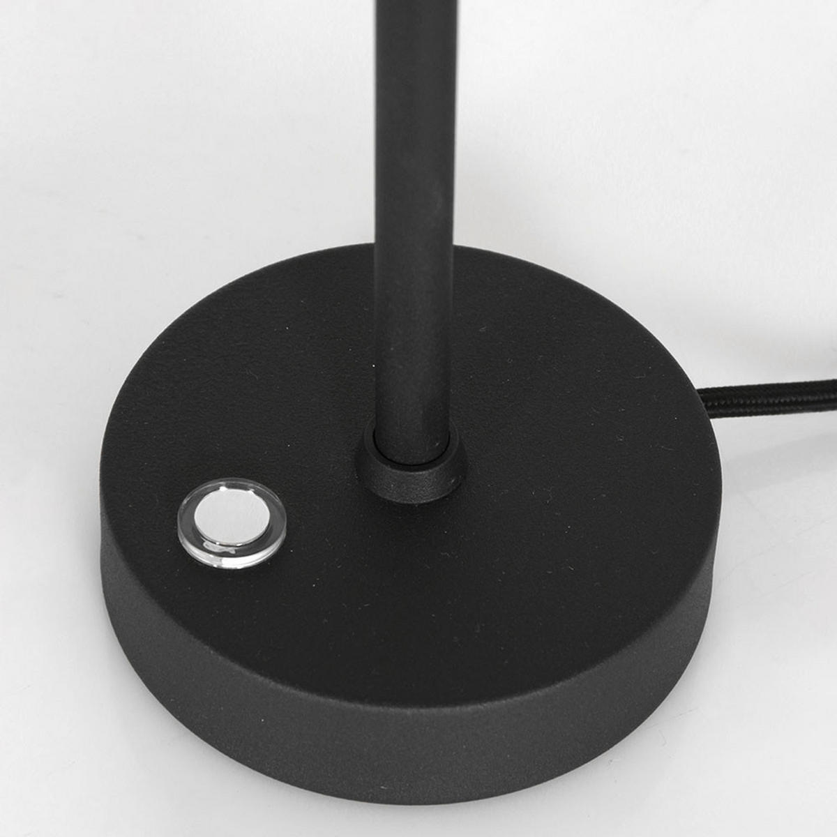 LED TISCHLEUCHTE Bordlampe Schwarz Metall - Schwarz, Metall (18/18/31cm)