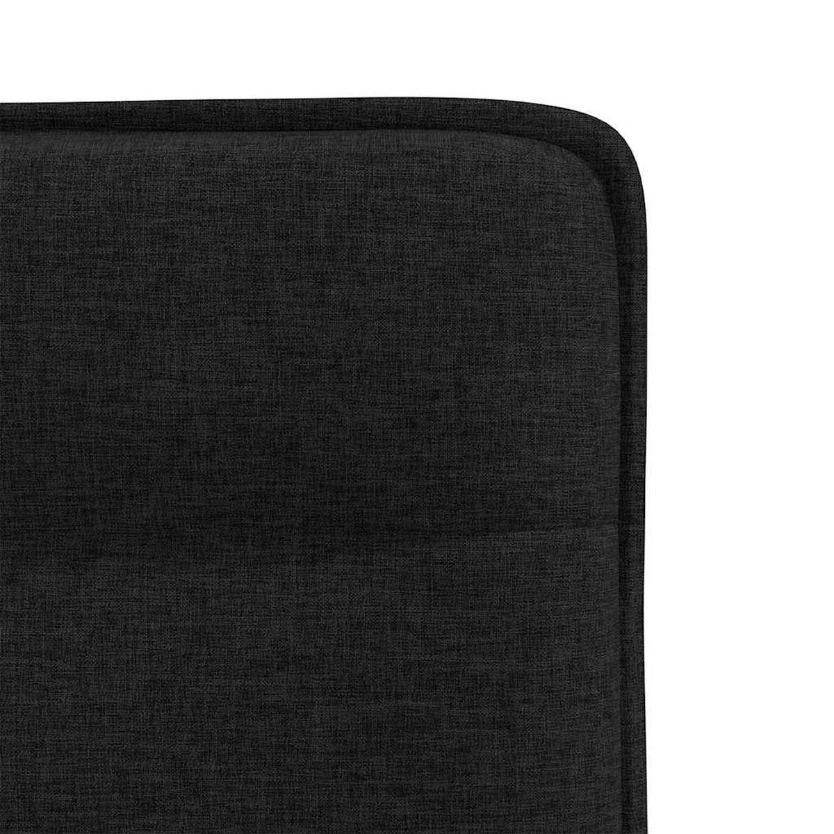 ESSZIMMERSTÜHLE 2 Stk. Schwarz Stoff 45*54*86cm - Schwarz, Metall (45/86/54cm) - ZMH