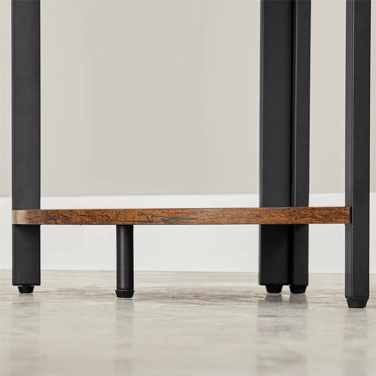 ECKREGAL 5 Ablagen in Holzoptik & Metall - Braun, Holz (30/150/30cm) - Kaket