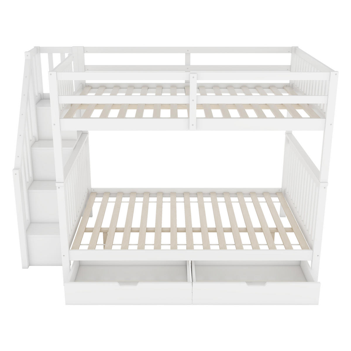 ETAGENBETT 140x200 Weiß - Weiß, Holz (140/200cm) - ComfortXL