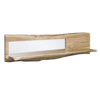 WANDREGAL Akazie 165x22x38 natur lackiert PURE ACACIA #706 - Naturfarben, Holz (165/38/22cm) - Massivmoebel24