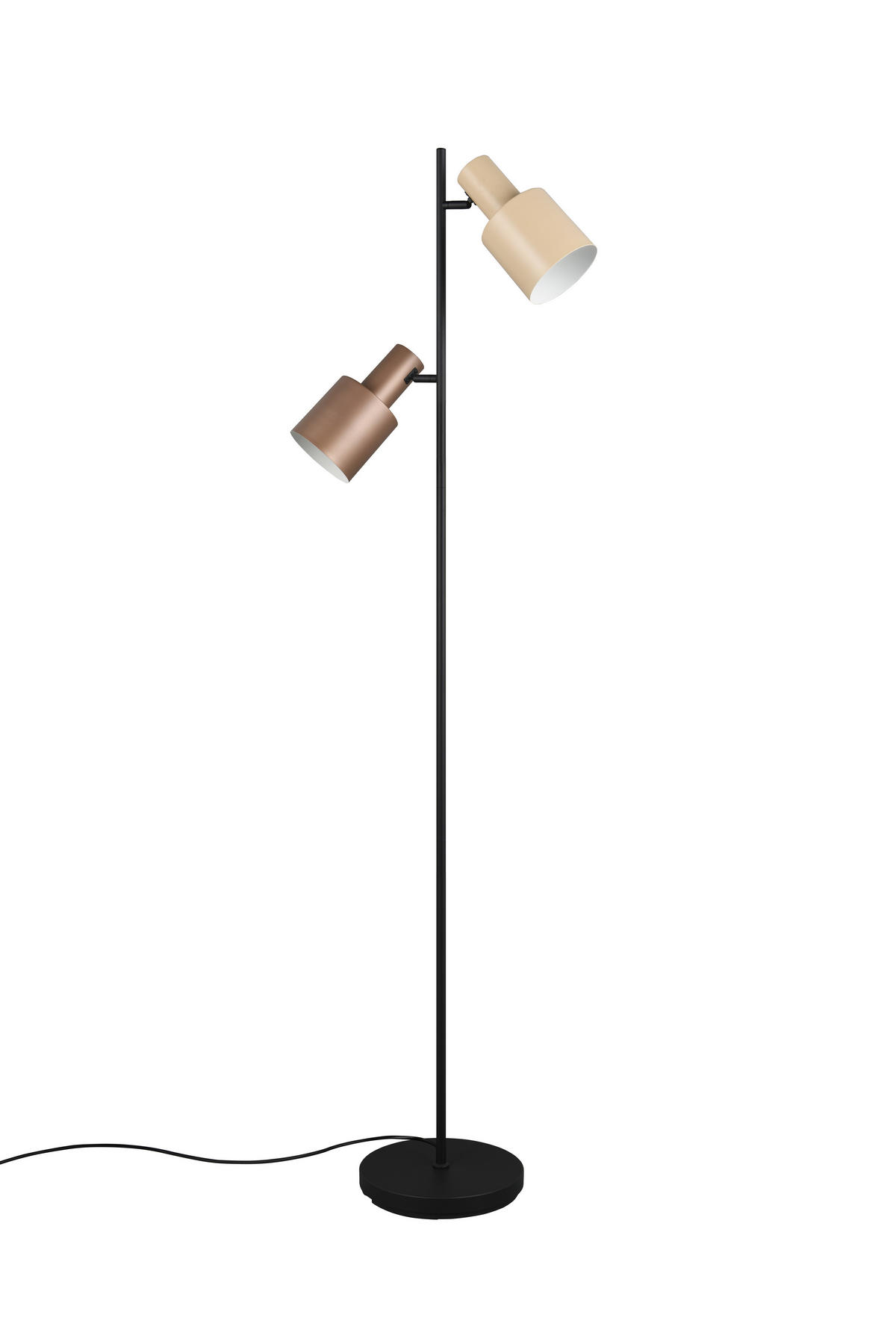 STEHLAMPE AGUDO - - 0/0/161 cm - Schwarz, Metall (48/48/161cm) - Trio Leuchten