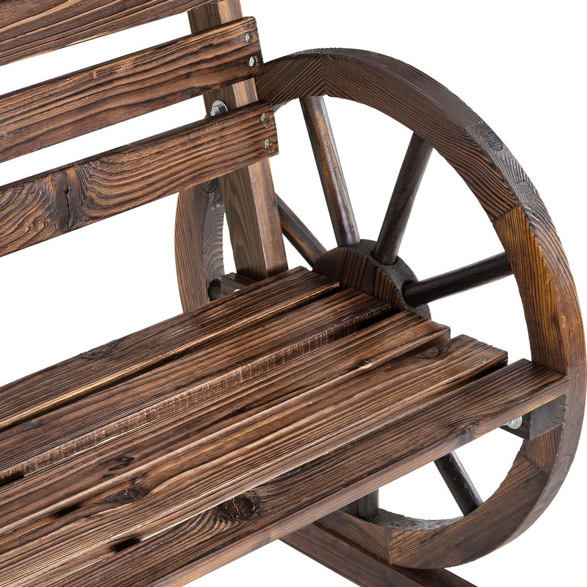 GARTENBANK Howdy, Belastbarkeit 320 kg, braun - Braun, Holz (106/78/55cm) - tectake