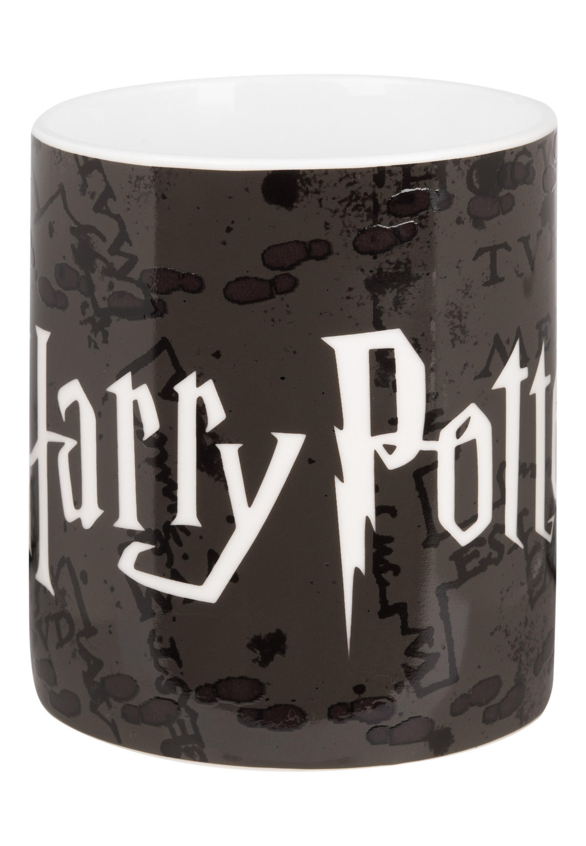 KAFFEEBECHER Harry Potter Zaubertasse Farbwechsel Marauders Map Schwarz 320 ml - Schwarz, Keramik (0.32L) - United Labels