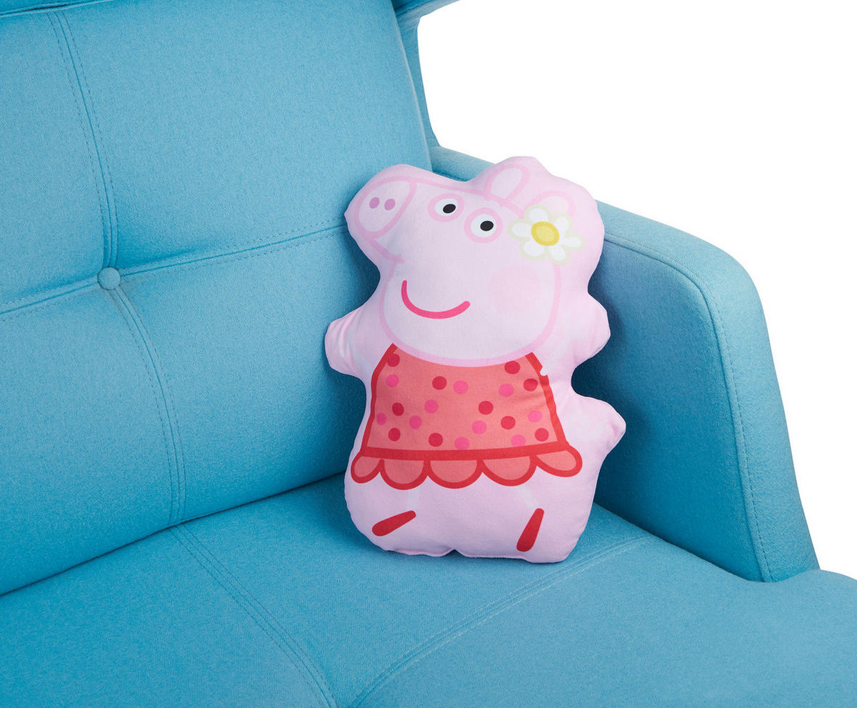 KINDERKISSEN Peppa Wutz Peppa Pig Rosa 37 x 26 cm - Rosa, Textil (37/26cm) - United Labels