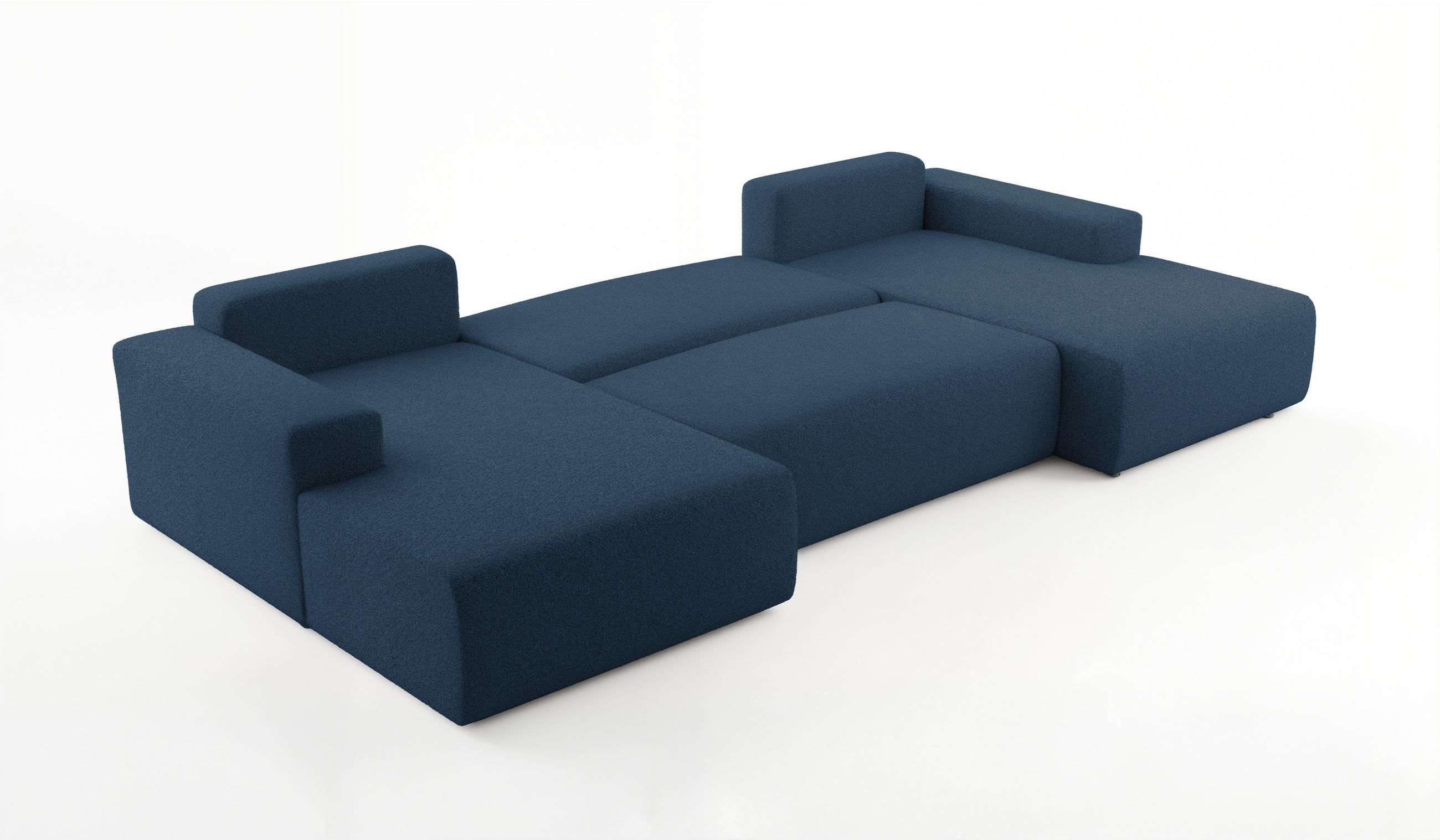 Thumbnail - Luxkor24 Wohnlandschaft, Blau, Textil, 364x84x187 cm, Wohnzimmer, Sofas & Couches, Wohnlandschaften, Wohnlandschaften in...