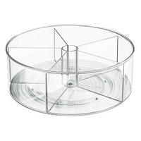 DREHPLATTE mit Fächern aus Kunststoff Linus - Transparent, Kunststoff (29.2/10.7/29.2cm) - Calicosy