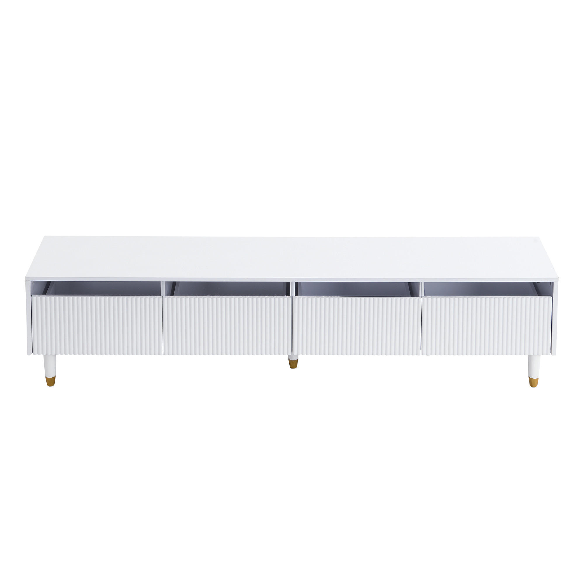 TV-LOWBOARD Modellname Weiß 178/35/45 cm - Weiß, Holz (178/45/35cm) - PANGIVO
