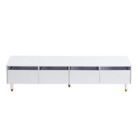 TV-LOWBOARD Modellname Weiß 178/35/45 cm - Weiß, Holz (178/45/35cm) - PANGIVO