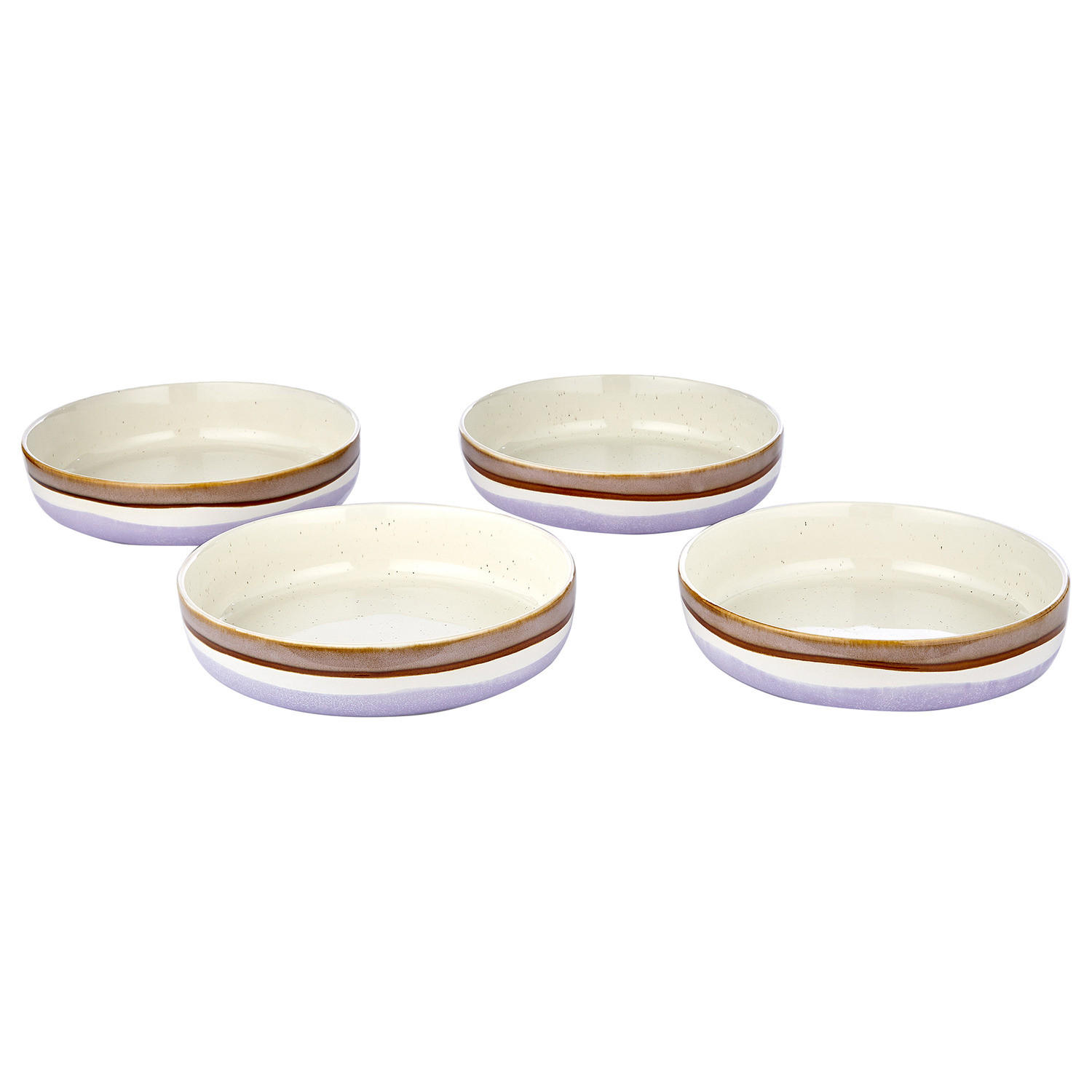 PASTATELLER (4er Set) Medley - Flieder, Keramik (21/21/4.8cm) - BUTLERS