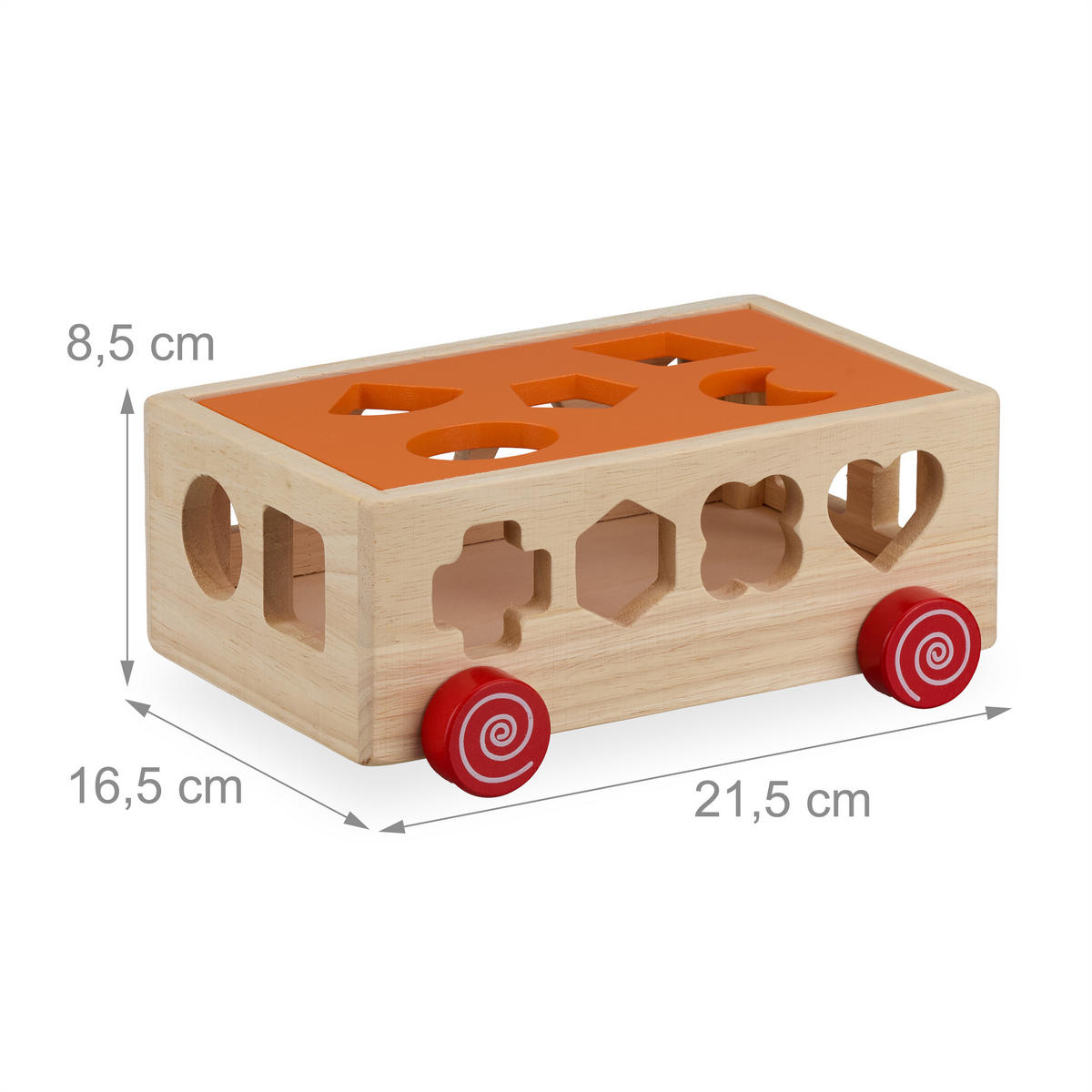 HOLZSTECKWÜRFEL - Multicolor, Holz/Holzwerkstoff (16.5/8.5/21.5cm) - Relaxdays