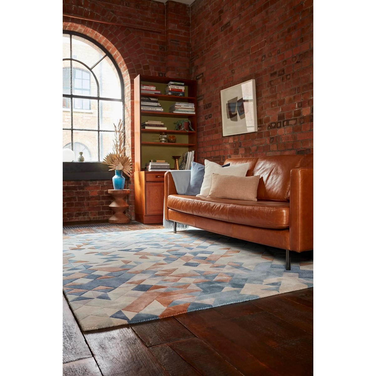 TEPPICH Moderner, handgetufteter für Wohn- und Schlafzimmer MYSTERIA Blau 160 x 230 cm - Blau, Naturmaterialien (160/230cm) - Novatrend