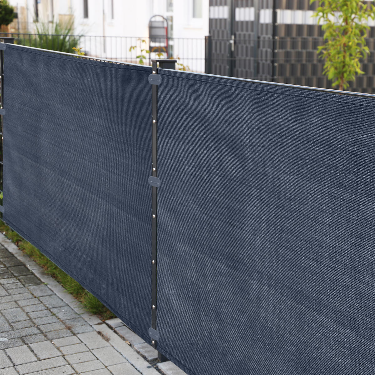 52-DIELNA súprava na ochranu súkromia - béžová, kov/plast (0.1/15cm) - Relaxdays