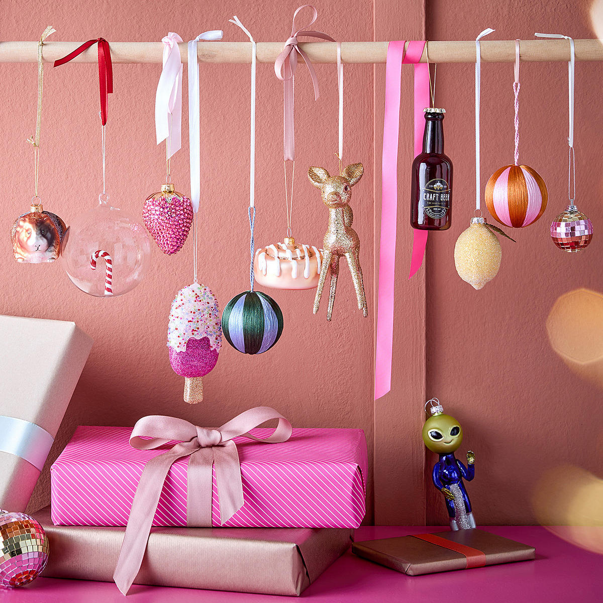 BAUMANHÄNGER Hang On Bierflasche - Braun, Glas (4.5/14/4.5cm) - Butlers