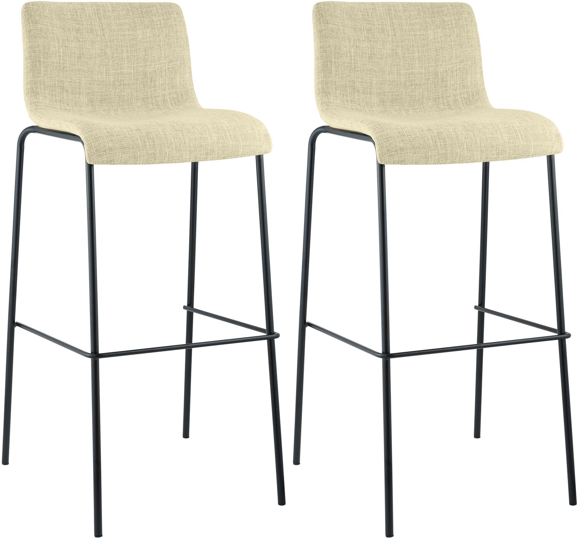 BARHOCKER Set Hover 100x43x48 cm creme - Creme, Textil (43/100/48cm) - furnicato