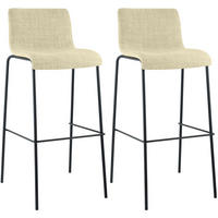 BARHOCKER Set Hover 100x43x48 cm creme - Creme, Textil (43/100/48cm) - furnicato