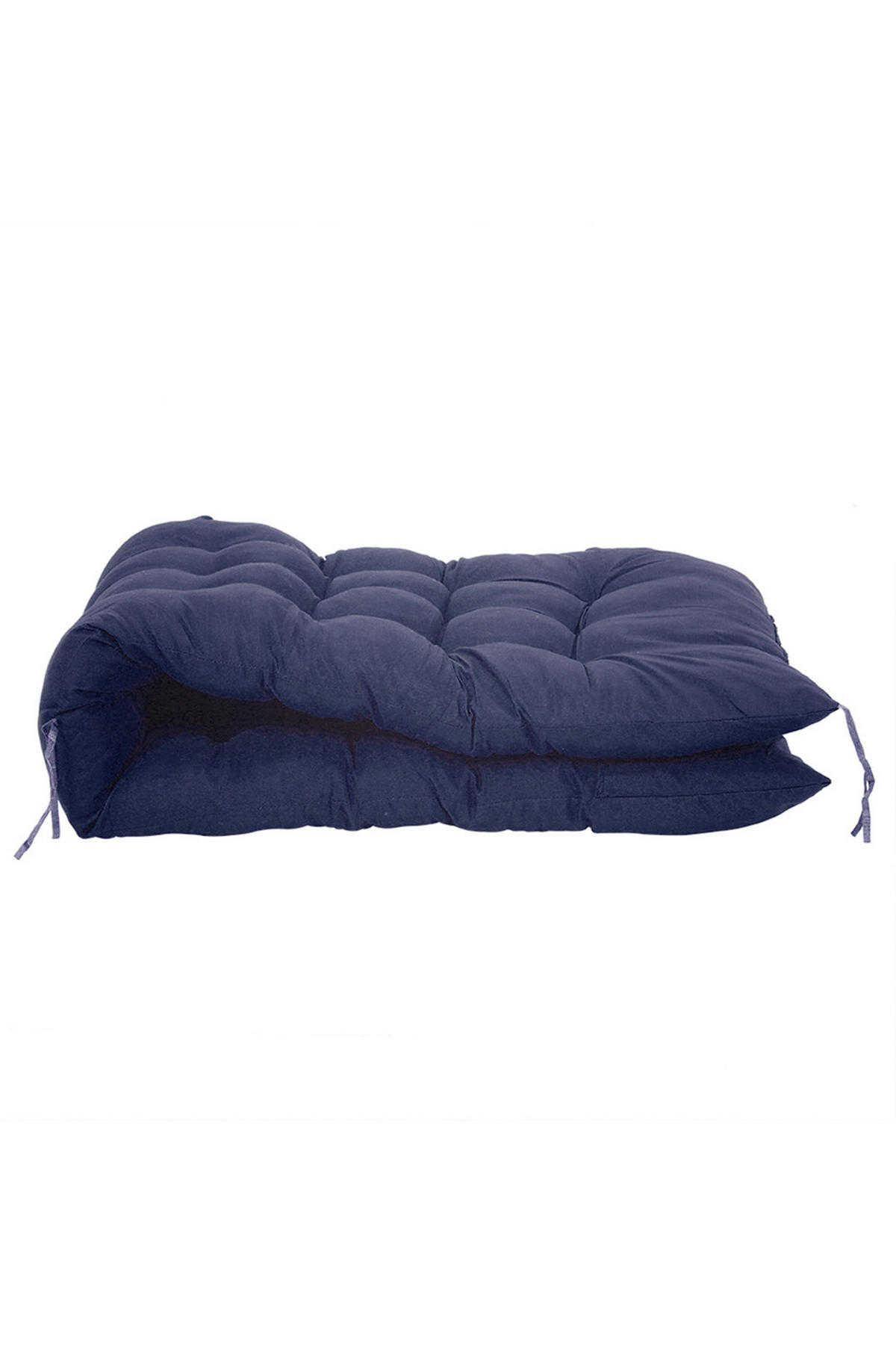 SONNENLIEGENAUFLAGE für Garten- und Terrassenstühle aus Polyester Schaumstoff in Dunkelblau 160 cm B x 50 cm - Dunkelblau, Textil (50/160cm) - Livingandhome