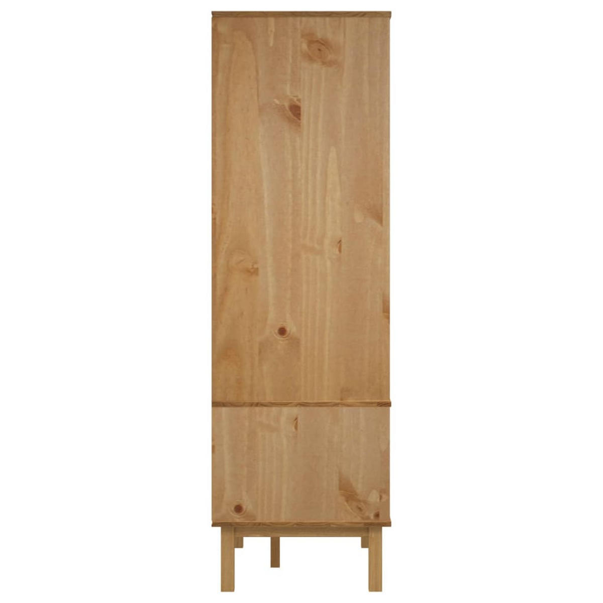 DREHTÜRENSCHRANK Dunlap 76.5/53/172 cm - Braun, Holzwerkstoff (76.5/172/53cm) - Nettlife
