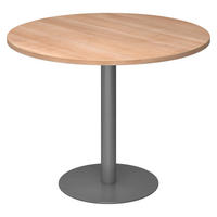 PAUSENTISCH groß STF 100/100/74,5 cm in Nussbaumfarben/Graphitfarben - Nussbaumfarben/Graphitfarben, Holzwerkstoff (100/100/74.5cm) - bümö