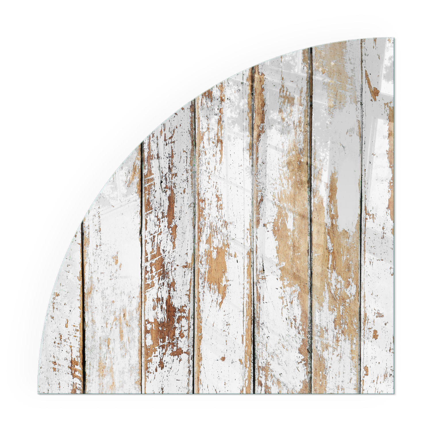 GLASPLATTE für Kamin 100x100 cm - Weiß, Glas (100/100/0.4cm) - TULUP