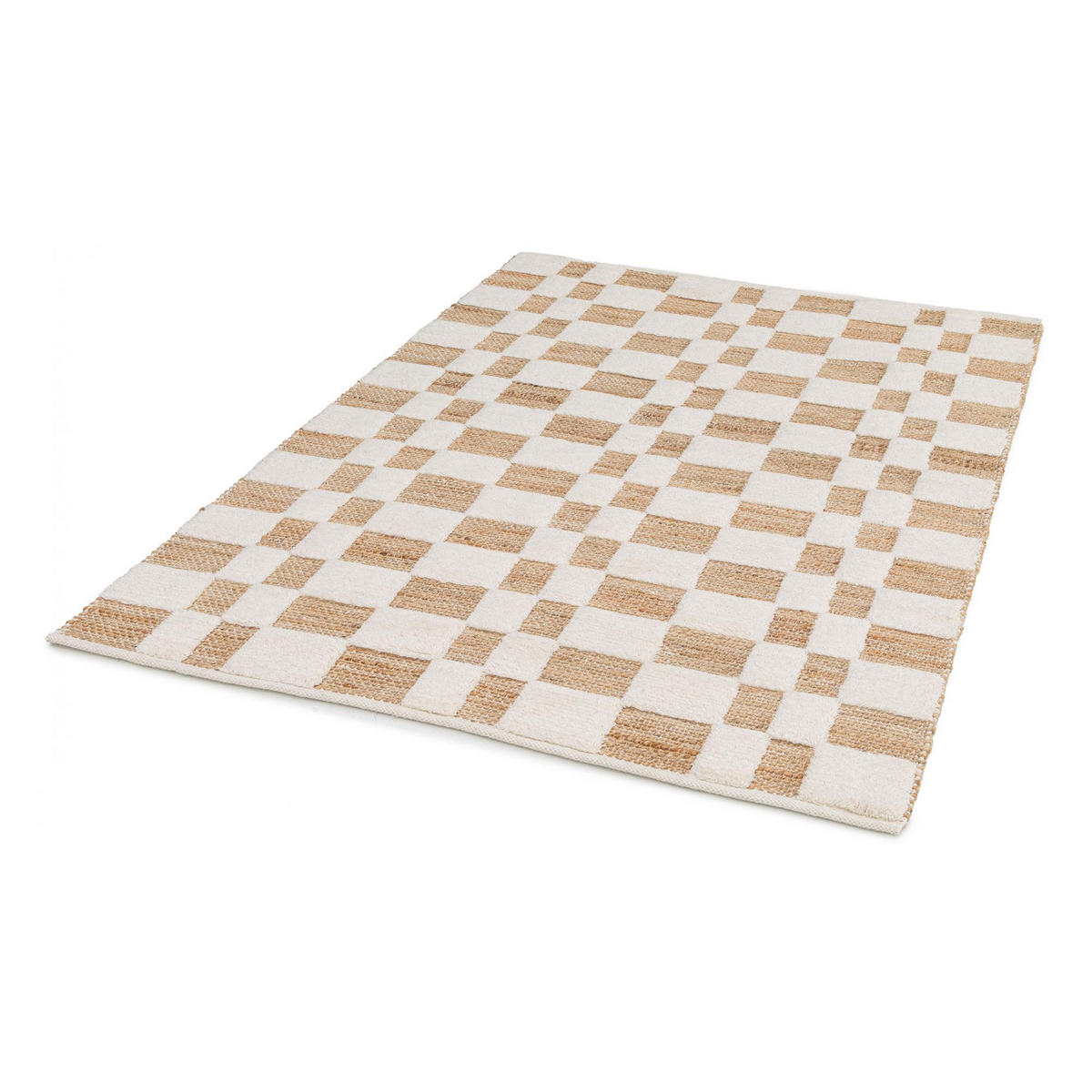 TEPPICH Milena schneeweiß 160 x 230 x 1 cm - Weiß, Textil (160/230cm) - Vivaraise